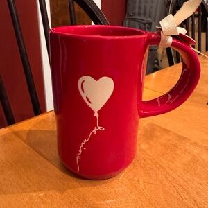🆕 RAE DUNN - Be Mine Red Heart Balloon- Tall Mug